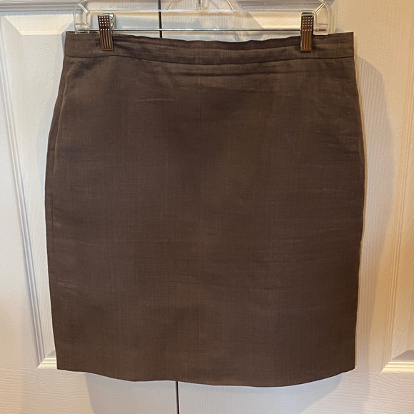 J. Crew Linen Pencil Skirt Size: 10 - Picture 1 of 5